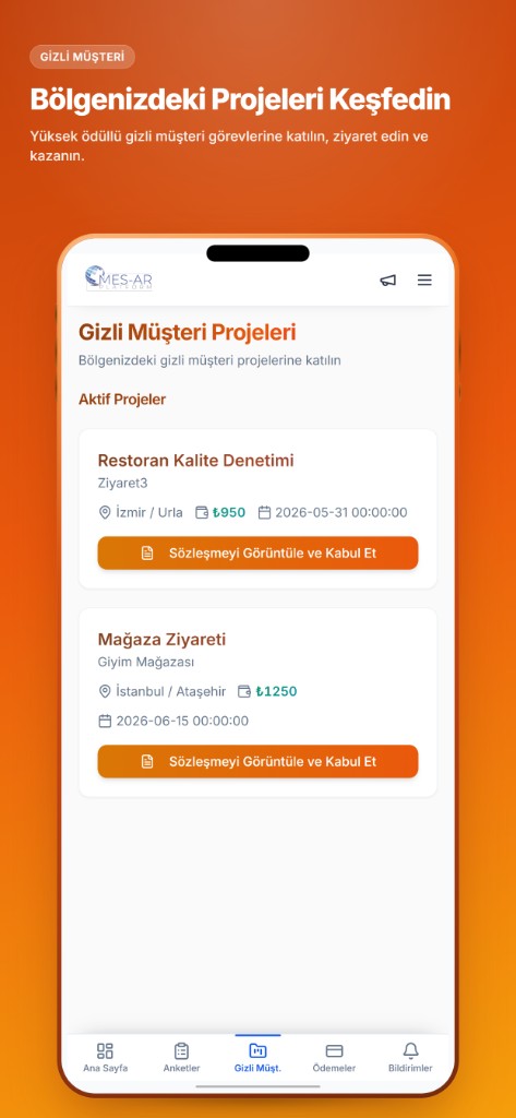 Bölgenizdeki gizli müşteri projeleri