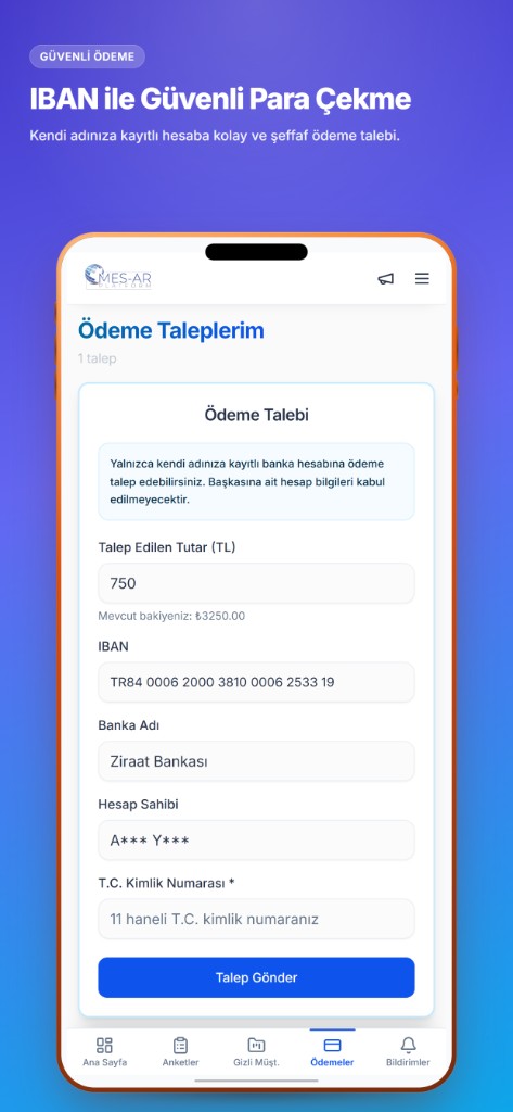 IBAN ile güvenli para çekme